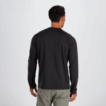 Outdoor Research Argon L/s Camiseta Negra Para Hombre