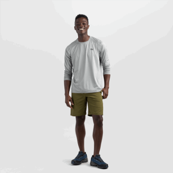 Camiseta De Manga Larga Argon Para Hombre Outdoor Research, Peltre Claro