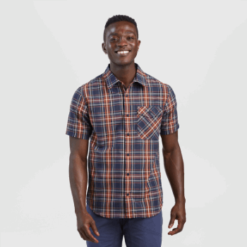 Camisa De Hombre Seapine S/s De Investigación Al Aire Libre Azul Marino