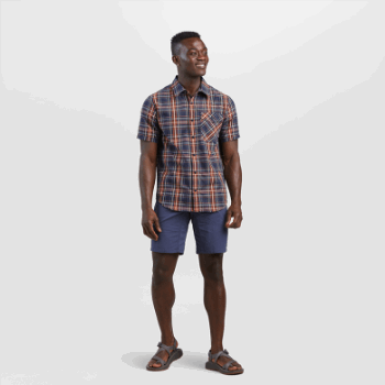 Camisa De Hombre Seapine S/s De Investigación Al Aire Libre Azul Marino