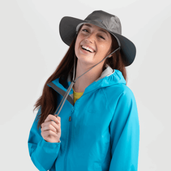 Sombrero De Ala Ancha Para Lluvia De Helio Para Investigación Al Aire Libre Peltre