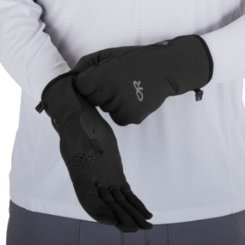 Outdoor Research - Guantes Con Sensor Versaliner Para Hombre, Color Negro