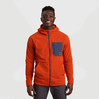 Sudadera Con Capucha De Mezcla De Senderos Para Hombres De Investigación Al Aire Libre Redrock