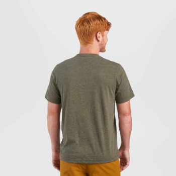 Camiseta De Manga Corta Para Hombre Outdoor Research Terra Flint Heather