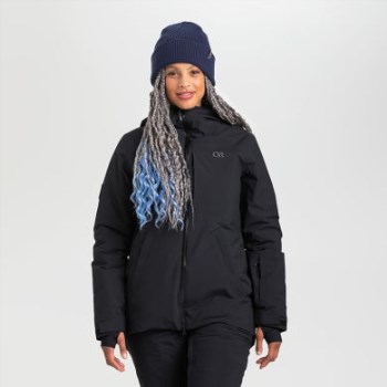 Chaqueta De Snowcrew Para Mujer De Investigación Al Aire Libre Negra