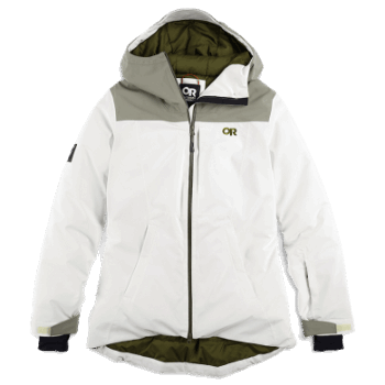 Chaqueta De Snowcrew Para Mujer De Investigación Al Aire Libre Nieve/pedernal