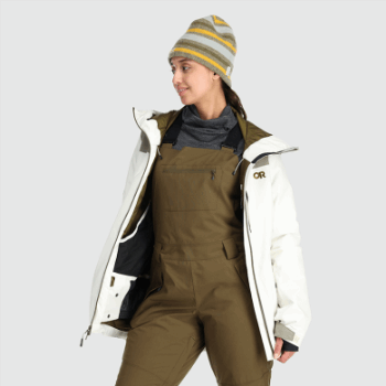 Chaqueta De Snowcrew Para Mujer De Investigación Al Aire Libre Nieve/pedernal