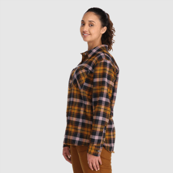 Camisa De Franela De Retroalimentación Para Mujeres De Investigación Al Aire Libre Tapenade Plaid