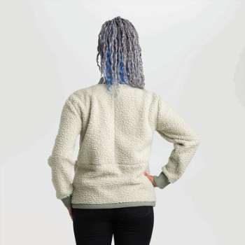 Chaqueta De Forro Polar Sherpa Juneau Para Mujer De Investigación Al Aire Libre Niebla