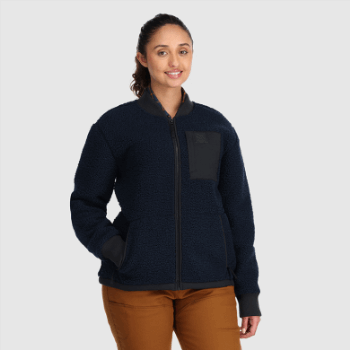 Outdoor Research Chaqueta Polar Sherpa Juneau Para Mujer Azul Marino