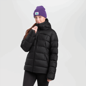 Outdoor Research Coldfront Down Sudadera Con Capucha Para Mujer Negra