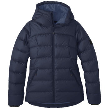 Outdoor Research Mujer Coldfront Down Hoodie Azul Marino