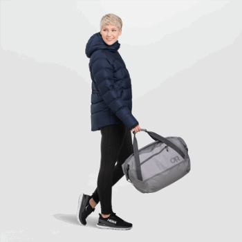 Outdoor Research Mujer Coldfront Down Hoodie Azul Marino