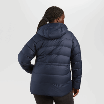 Outdoor Research Mujer Coldfront Down Hoodie Azul Marino