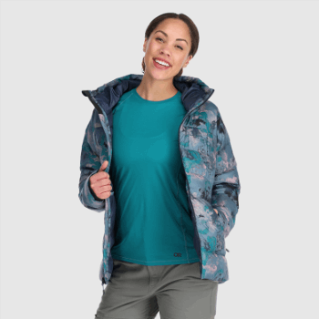 Outdoor Research Sudadera Con Capucha Para Mujer Con Frente Frío Nimbus Acuarela