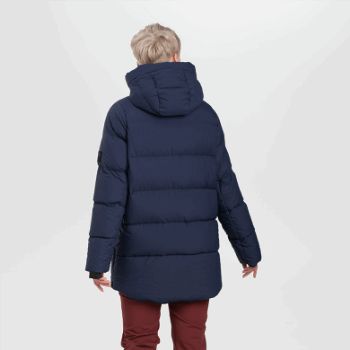 Abrigo De Plumón Coze De Mujer De Investigación Al Aire Libre Azul Marino