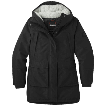Outdoor Research Stormcraft Down Parka Para Mujer, Negro