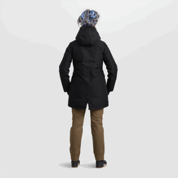 Outdoor Research Stormcraft Down Parka Para Mujer, Negro