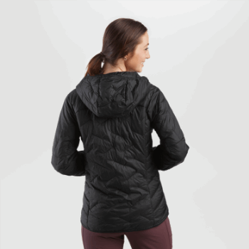 Outdoor Research Mujer Superstrand Lt Sudadera Con Capucha-plus Negro