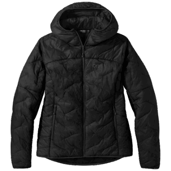 Outdoor Research Mujer Superstrand Lt Sudadera Con Capucha-plus Negro