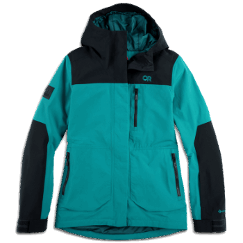 Chaqueta De Tormenta Kulshan Para Mujer De Investigación Al Aire Libre Lago Profundo / Negro