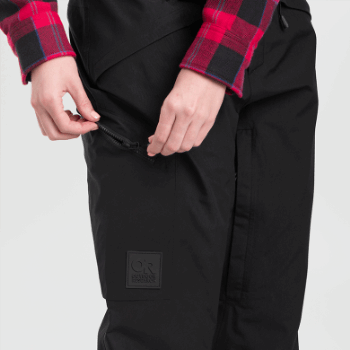 Outdoor Research Baberos Kulshan Storm Para Mujer, Negro