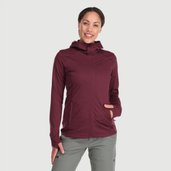 Outdoor Research Sudadera Con Capucha Y Cremallera Completa Melody Para Mujer Kalamata Heather