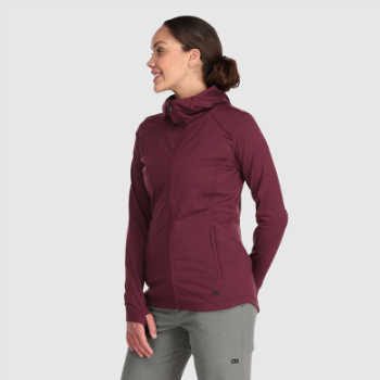 Outdoor Research Sudadera Con Capucha Y Cremallera Completa Melody Para Mujer Kalamata Heather