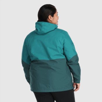 Chaqueta Impermeable De Talla Grande Aspire Ii Gore-tex® Para Mujer De Investigación Al Aire Libre Lago Profundo/línea De árboles