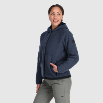 Outdoor Research Sudadera Con Capucha De Lana Juneau Para Mujer Azul Marino