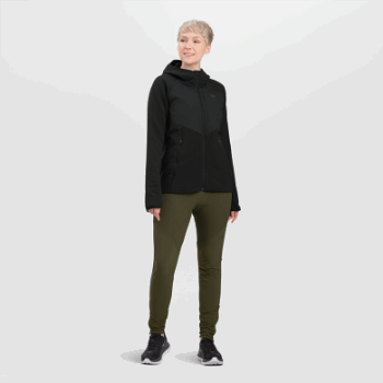 Outdoor Research Vigor Plus Sudadera Con Capucha Negra Para Mujer