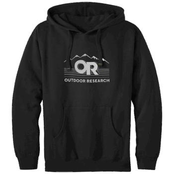 Sudadera Con Capucha Defensora De La Investigación Al Aire Libre En Blanco Y Negro