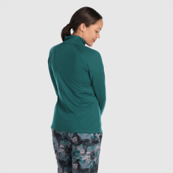 Outdoor Research Alpine Onset Mujer Merino Media Cremallera Treeline