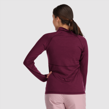 Outdoor Research Alpine Onset Mujer Merino 150 Half Zip-plus Kalamata