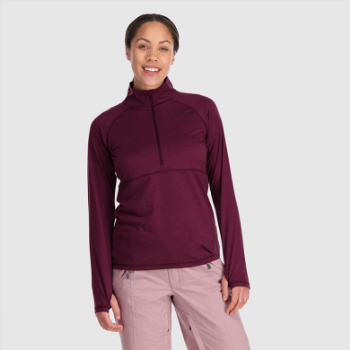 Outdoor Research Alpine Onset Mujer Merino 150 Half Zip-plus Kalamata