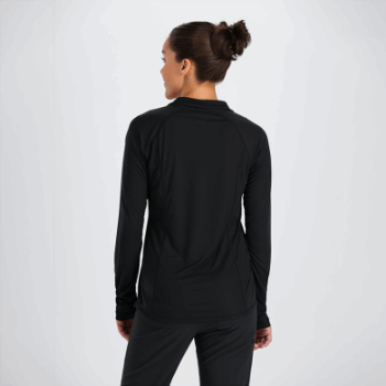 Outdoor Research Mujer Echo Quarter Zip Negro
