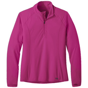 Outdoor Research Mujer Echo Quarter Zip Fucsia