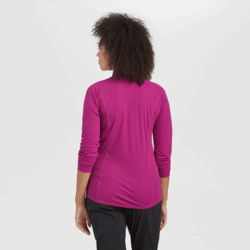 Outdoor Research Mujer Echo Quarter Zip Fucsia
