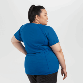 Camiseta De Mujer De Talla Grande Eco De Outdoor Research Azul Clásico