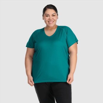 Camiseta De Talla Grande Eco Para Mujer De Investigación Al Aire Libre Lago Profundo