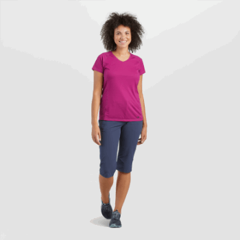 Camiseta Mujer Talla Grande Eco Outdoor Research Fucsia