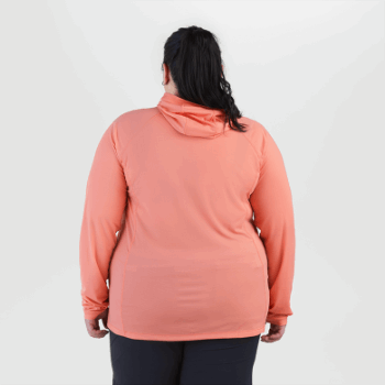 Outdoor Research Eco Sudadera Con Capucha De Talla Grande Para Mujer Guayaba