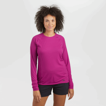 Camiseta De Manga Larga Eco Para Mujer Outdoor Research Fucsia