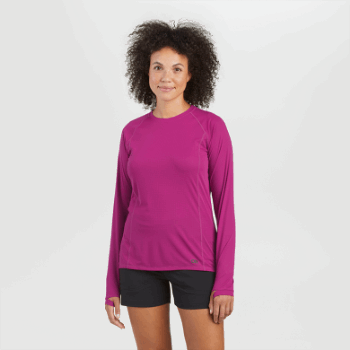 Camiseta De Manga Larga Eco Para Mujer Outdoor Research Fucsia