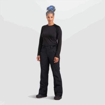 Pantalones De Snowcrew Para Mujer De Investigación Al Aire Libre-plus Negro