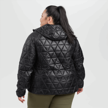 Outdoor Research Sudadera Con Capucha Negra De Talla Grande Con Aislamiento De Helio Para Mujer
