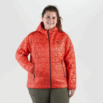 Outdoor Research Sudadera Con Capucha De Talla Grande Con Aislamiento De Helio Para Mujer Puesta De Sol