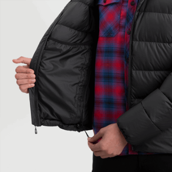 Outdoor Research Coldfront Down Sudadera Con Capucha Para Hombre Negra