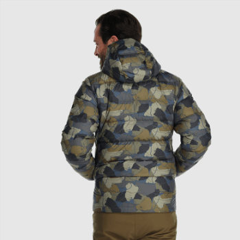 Outdoor Research Hombres's Coldfront Down Hoodie Loden Camo