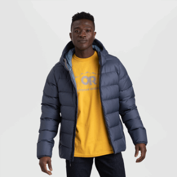 Outdoor Research Hombre Coldfront Down Hoodie Azul Marino